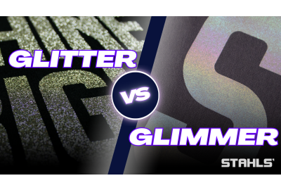 Comparing Stahls' Glitter HTV to Stahls' Glimmer HTV