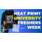 Start Heat Printing University Freshers Week